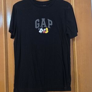 GAP Black Tee with Mickey Mouse Graphic